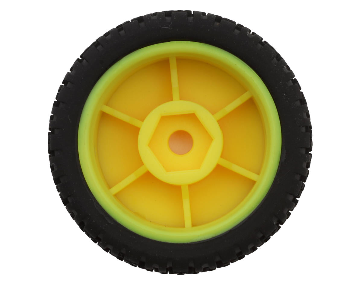 Maverick - Microbe Pre-Mounted Tire Set (Yellow) (Front / Rear)