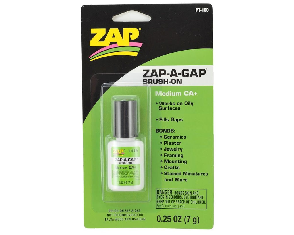 Pacer Technology - Brush-On Zap-A-Gap Med Ca Glue 1/4Oz En Existencia