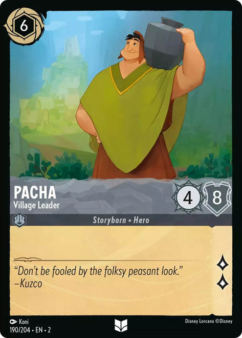 Carta Pacha - Village Leader,Set Rise of the Floodborn , Número de Tarjeta 190 , Color Steel, Rarity Uncommon
