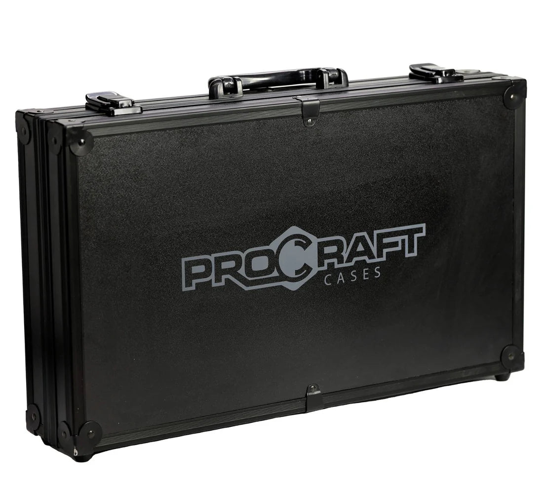 ProCraft - HO 1/64 Scale Diecast Slot Car Aluminum Carrying Case For AFX Auto World Hot Wheels