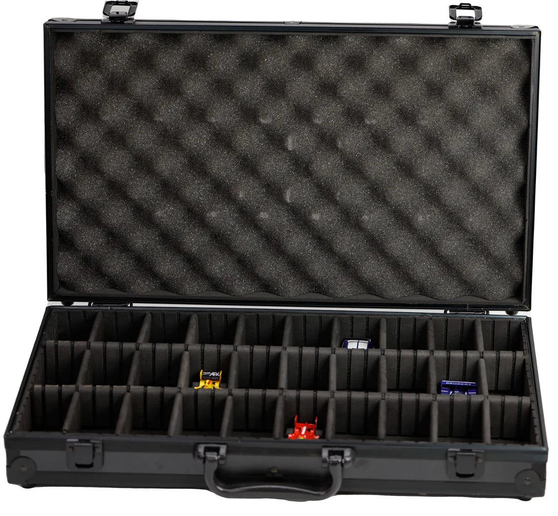 ProCraft - HO 1/64 Scale Diecast Slot Car Aluminum Carrying Case For AFX Auto World Hot Wheels