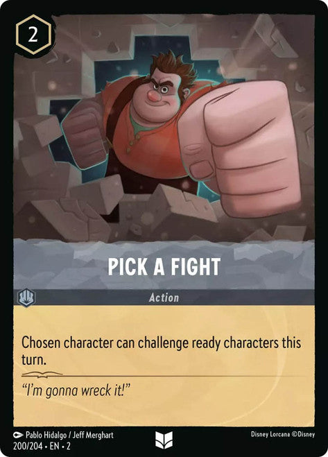 Carta Pick a Fight,Set Rise of the Floodborn , Número de Tarjeta 200 , Color Steel, Rarity Uncommon
