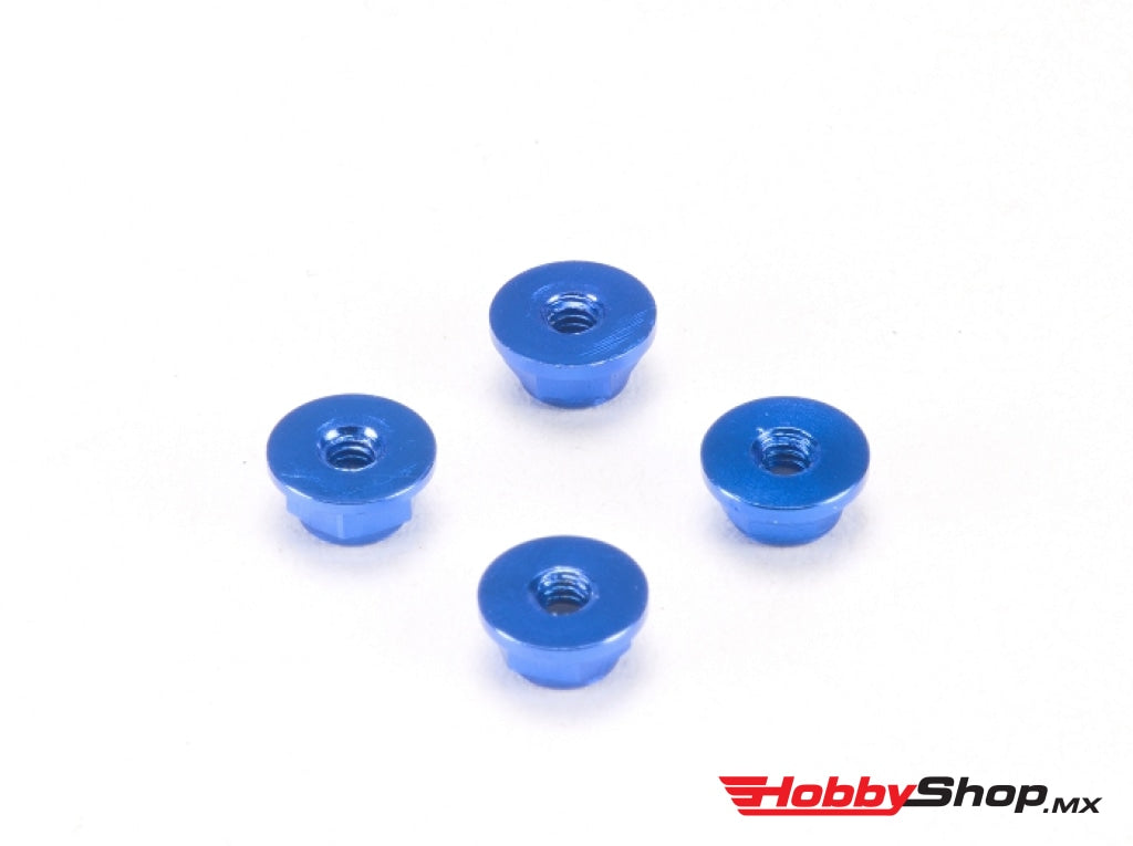 Pn Racing - Alm. 2Mm Flanged Wheel Lock Nut Blue En Existencia