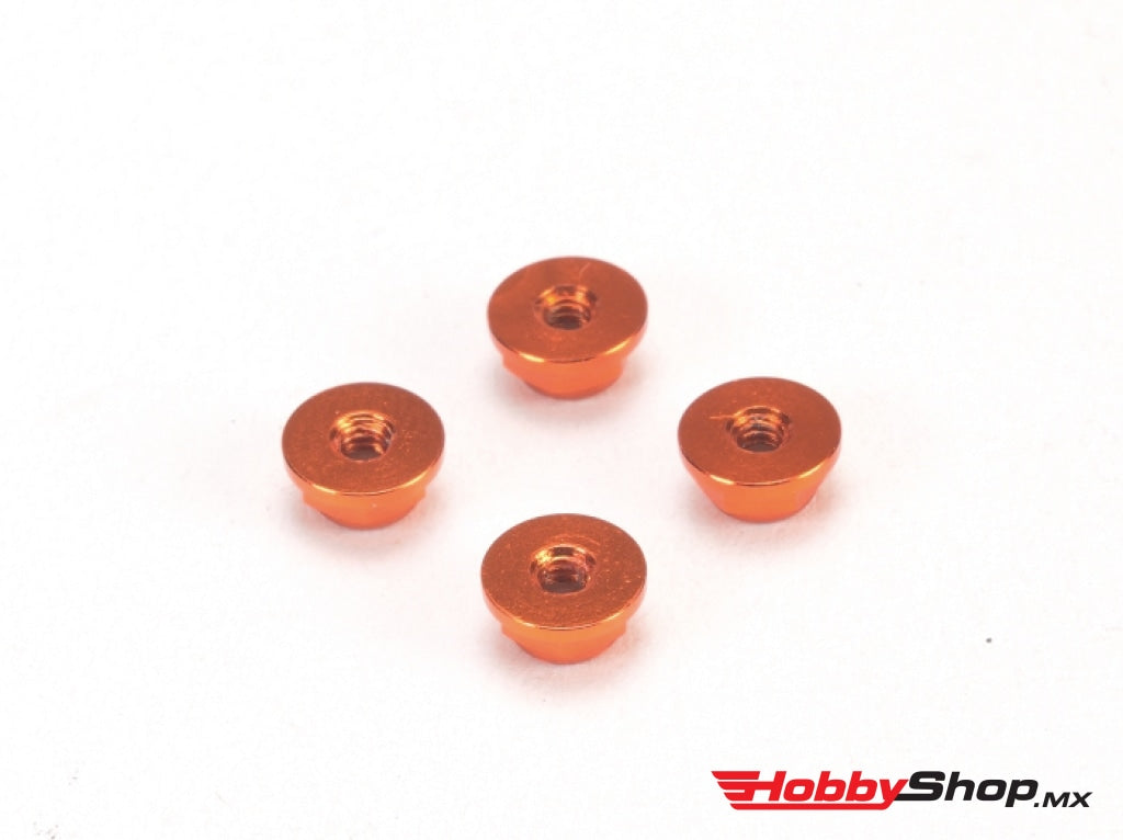 Pn Racing - Alm. 2Mm Flanged Wheel Lock Nut Orange En Existencia