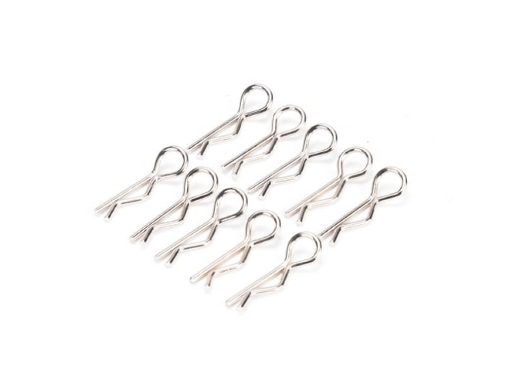 Pn Racing - Mini Ultra Body Clip 10Pcs (Silver) En Existencia