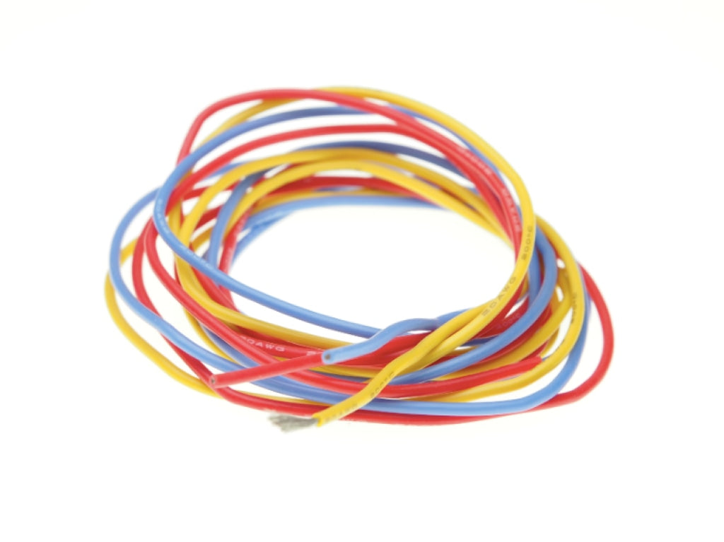 Pn Racing - Mini-Z 20Awg Silicon Wire (Red / Yellow Blue @1Meter) En Existencia