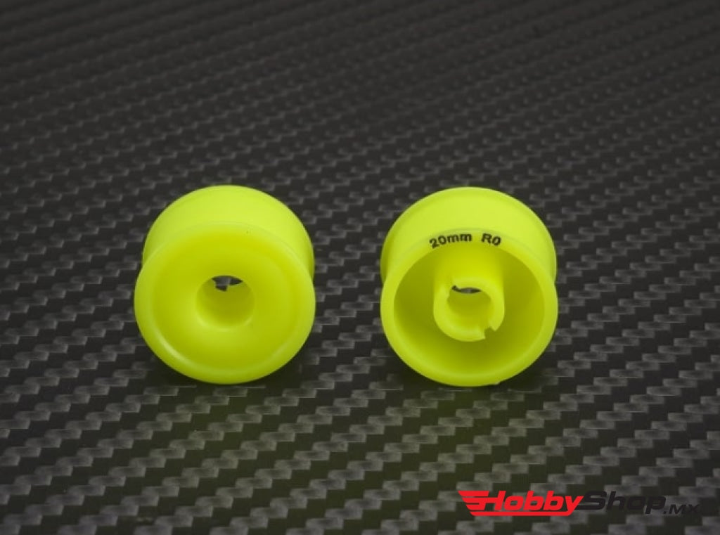 Pn Racing - Mini-Z 2Wd Machine Delrin Cut Yellow Formula 11X20Mm Flanged Wheel R0 En Existencia