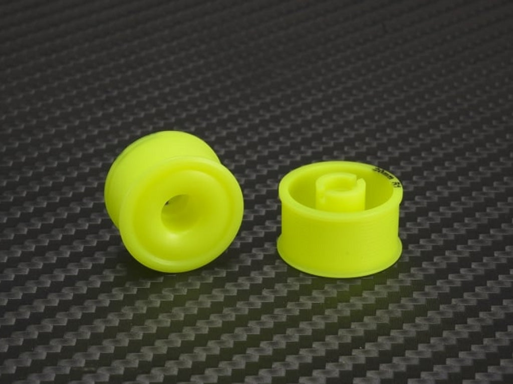 Pn Racing - Mini-Z 2Wd Machine Delrin Cut Yellow Formula 11X20Mm Flanged Wheel R2 En Existencia