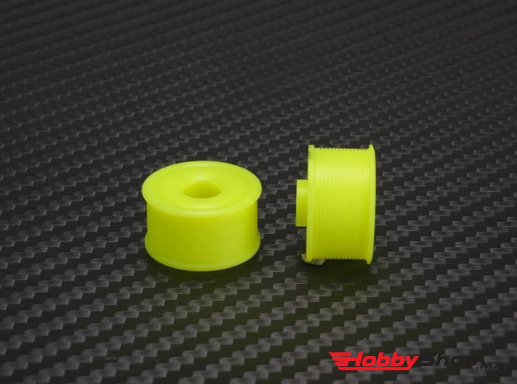 Pn Racing - Mini-Z 2Wd Machine Delrin Cut Yellow Formula 11X20Mm Flanged Wheel R2 En Existencia