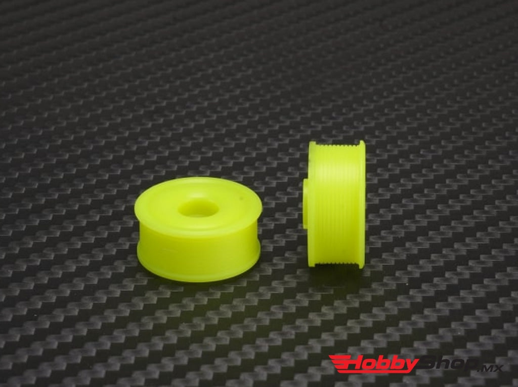 Pn Racing - Mini-Z 2Wd Machine Delrin Cut Yellow Formula 8.5X20Mm Flanged Wheel F1 En Existencia