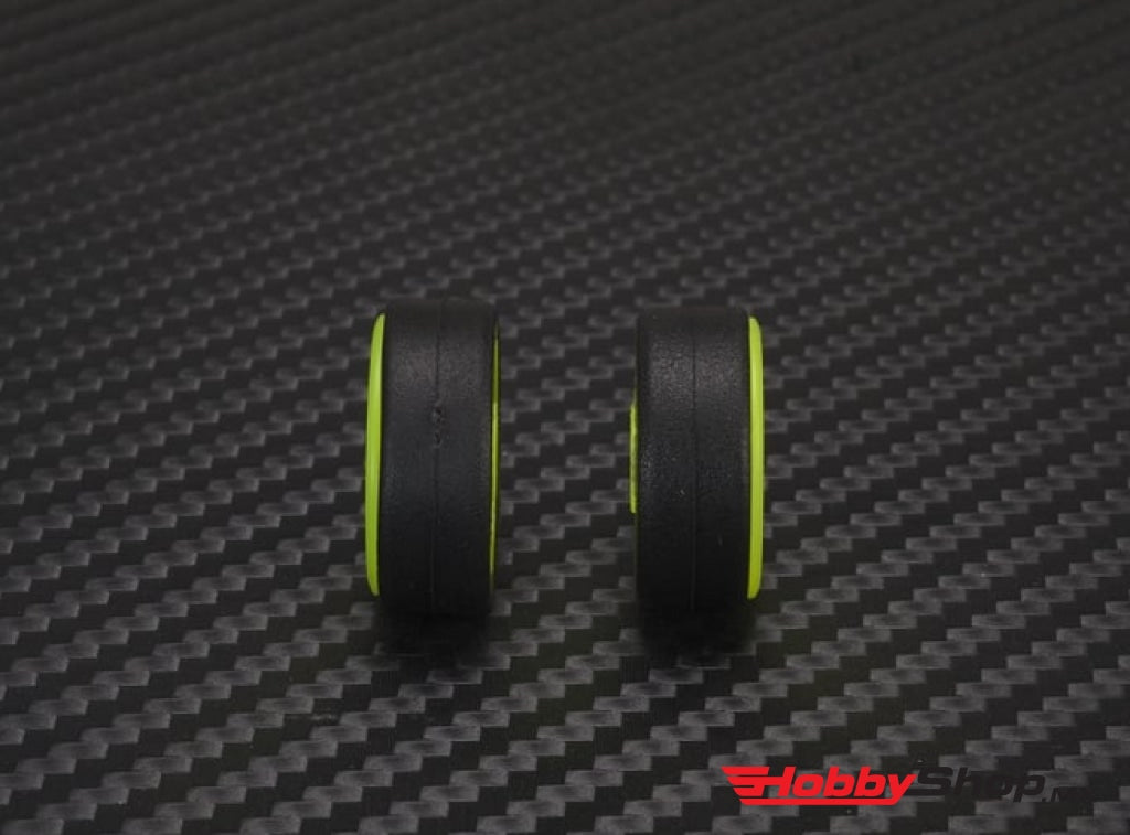 Pn Racing - Mini-Z 2Wd Machine Delrin Cut Yellow Formula 8.5X20Mm Flanged Wheel F3 En Existencia