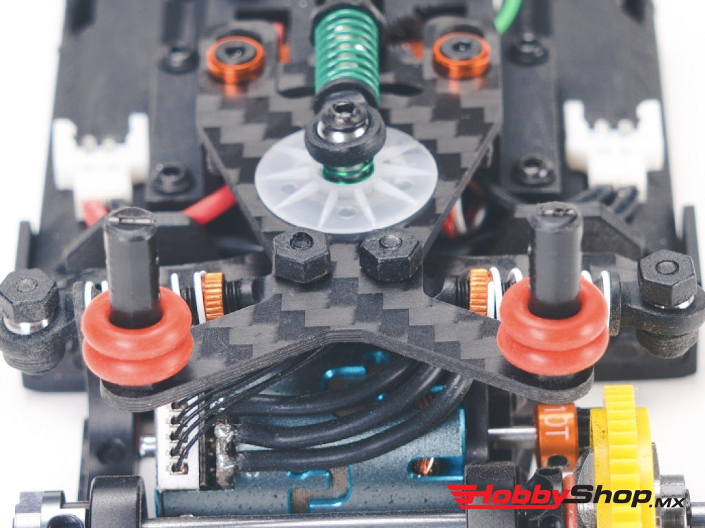 Pn Racing - Mini-Z Carbon Fiber Damper Plate For Side Shocks / Rear Body Posts En Existencia