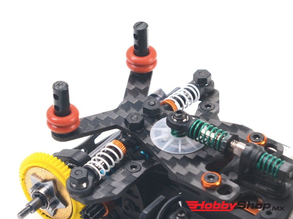 Pn Racing - Mini-Z Carbon Fiber Damper Plate For Side Shocks / Rear Body Posts En Existencia