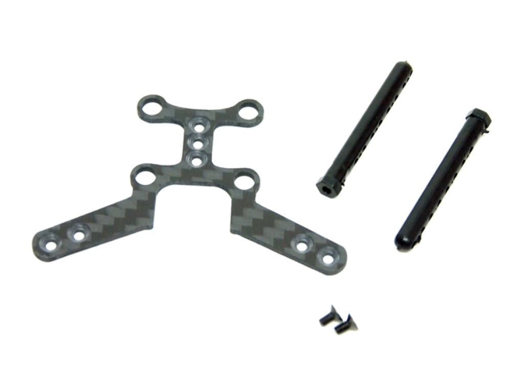 Pn Racing - Mini-Z Lexan Pan Car Body Post Carbon Plate Kit En Existencia