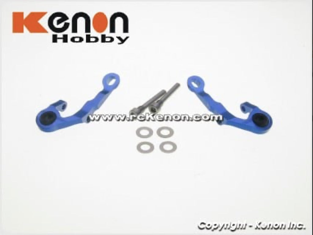 Pn Racing - Mini-Z Mr03 Alum Caster Upper Arm 0 Camber (Blue) En Existencia