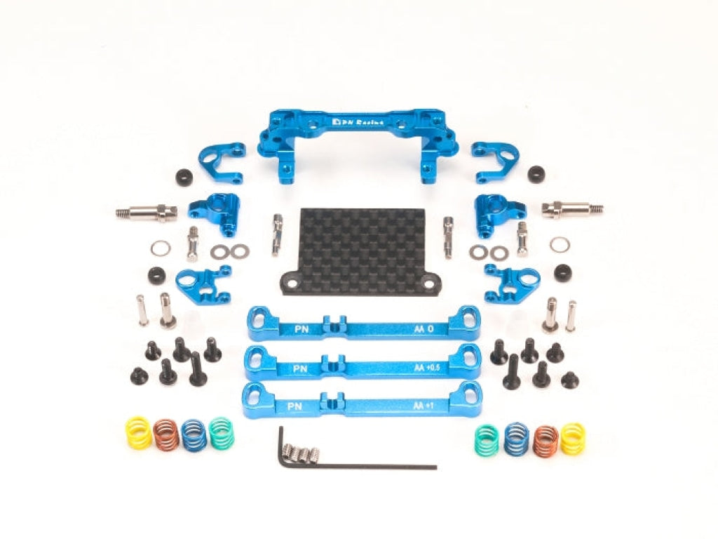 Pn Racing - Mini-Z V4 Mr03/Pnr2.5W Double A-Arm Front Suspension (Blue) En Existencia