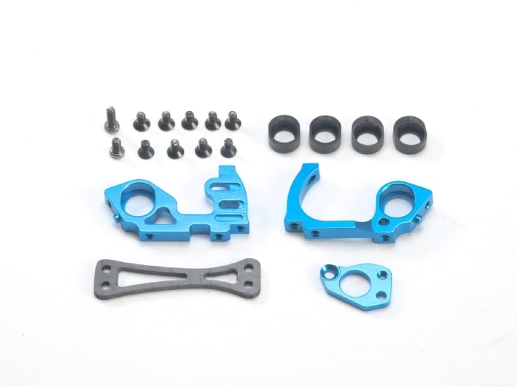 Pn Racing - Mini-Z V5 Motor Mount Conversion Kit For Mr3322 Gimbal System (Blue) En Existencia