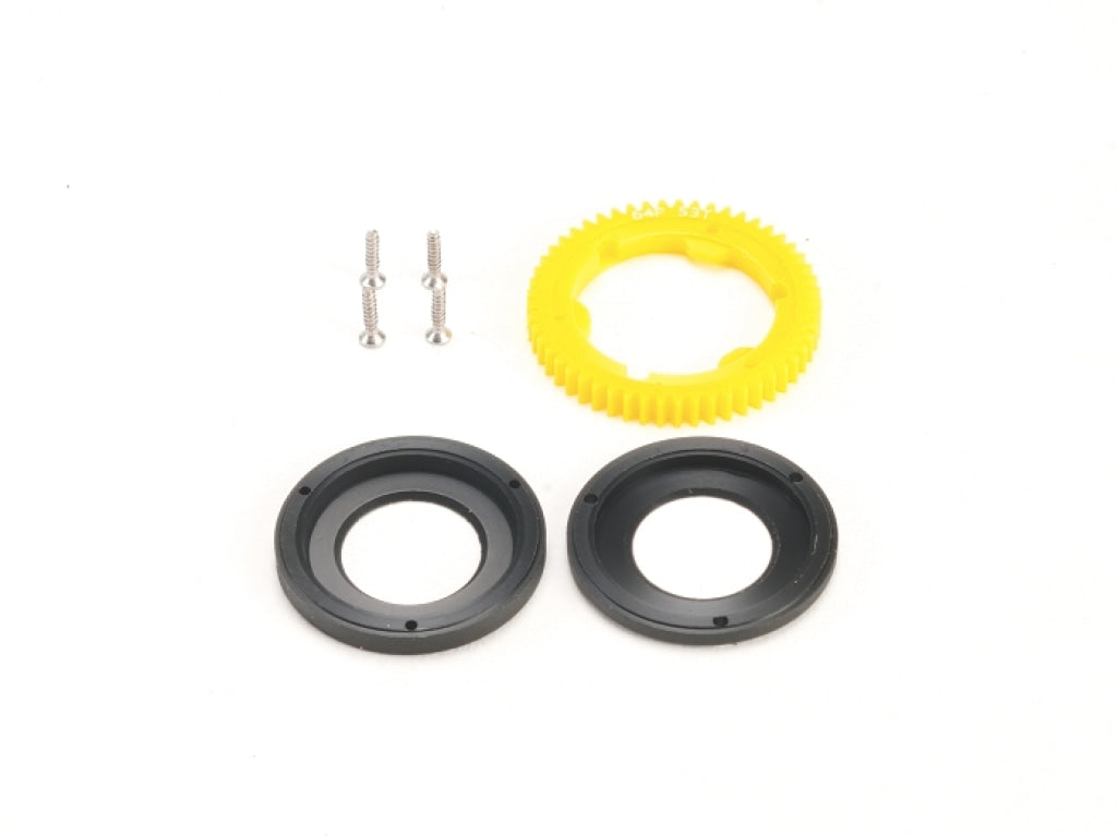 Pn Racing - Pnwc Mini-Z Enclosed Cover Kit Spur Gear 64P 53T (Yellow) For Differential En Existencia
