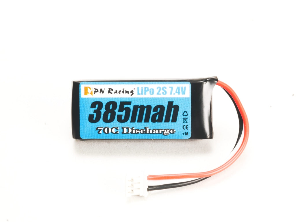 PN Racing - V3 LiPo 2S 7.4V 385mah 70C Battery