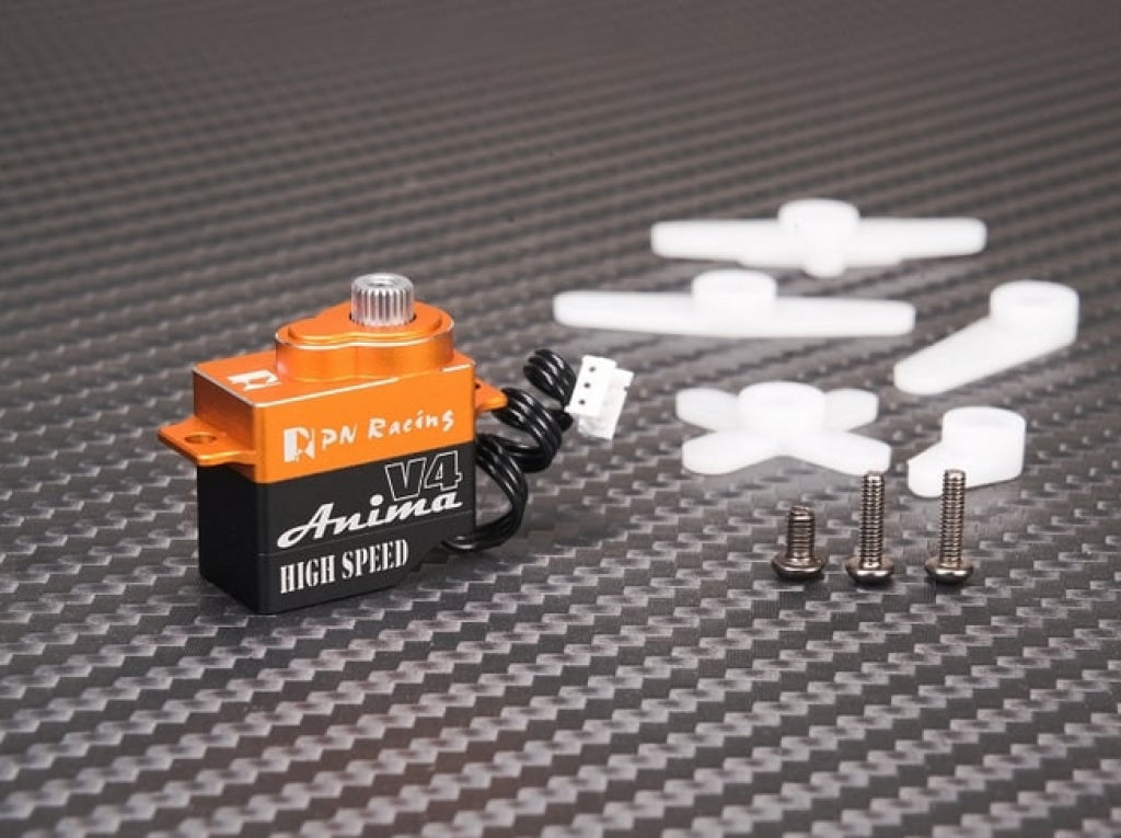 Pn Racing - V4 Anima High Speed Titanium Gear Digital Micro Servo En Existencia