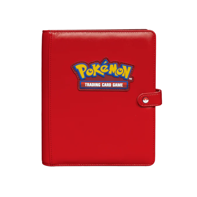 Ultra Pro: Premium Red 4-Pocket Snap Binder for Pokémon