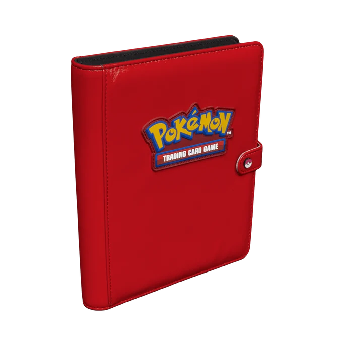 Ultra Pro: Premium Red 4-Pocket Snap Binder for Pokémon