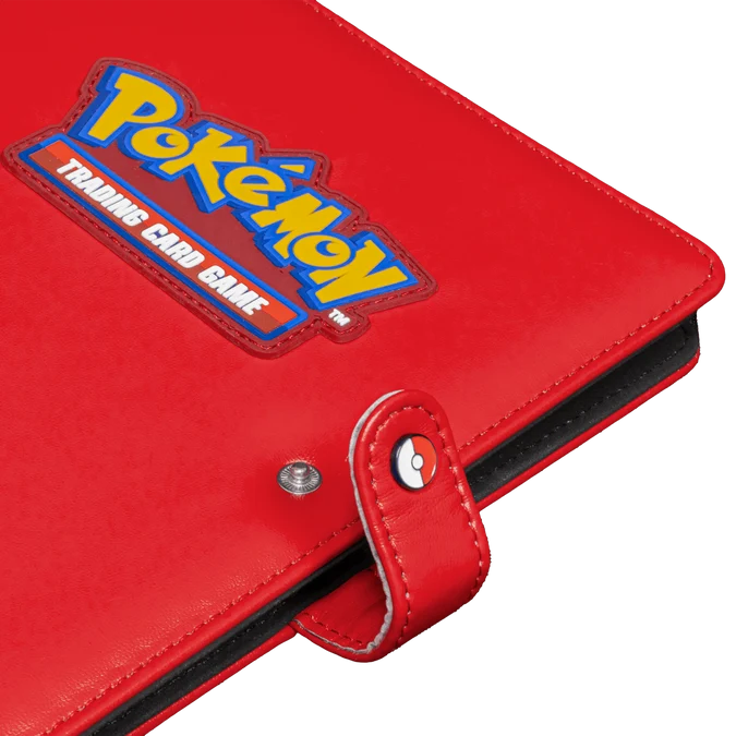 Ultra Pro: Premium Red 4-Pocket Snap Binder for Pokémon
