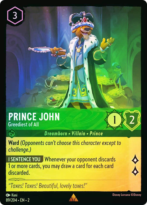 Carta Triton's Trident,Set Ursula´s Return, Número de Tarjeta 66 , Color Amethyst, Rarity Uncommon