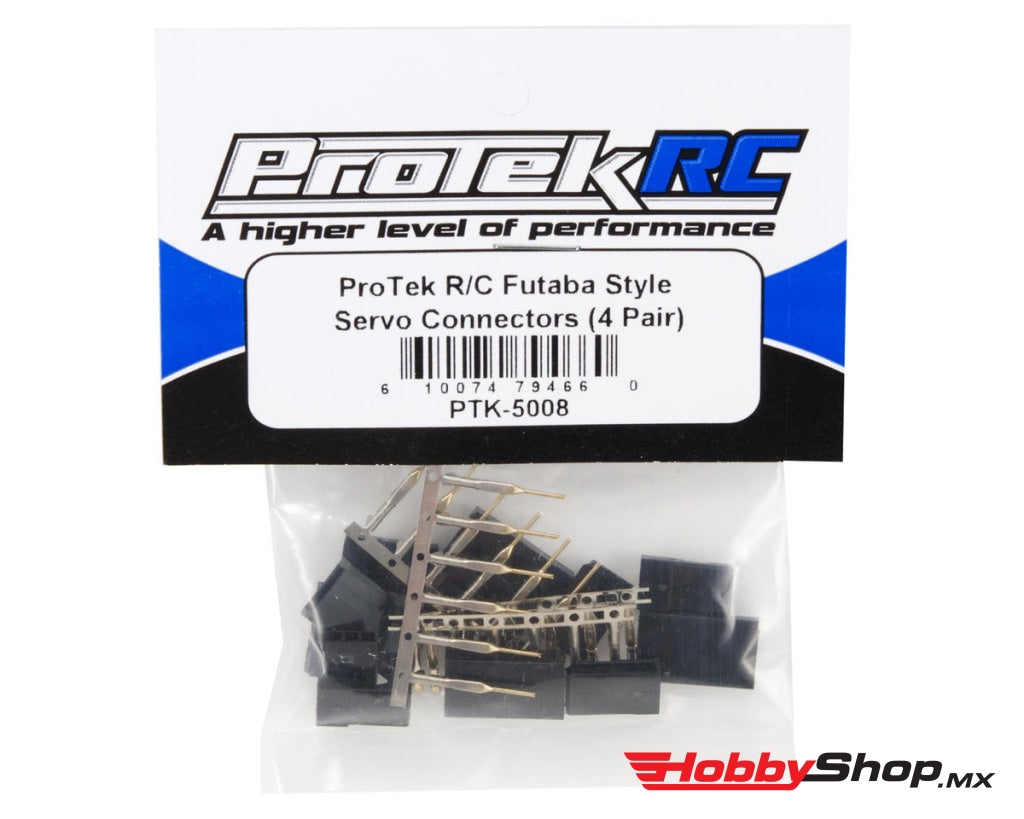 Protek Rc - Futaba Style Servo Connectors (4 Pair) En Existencia