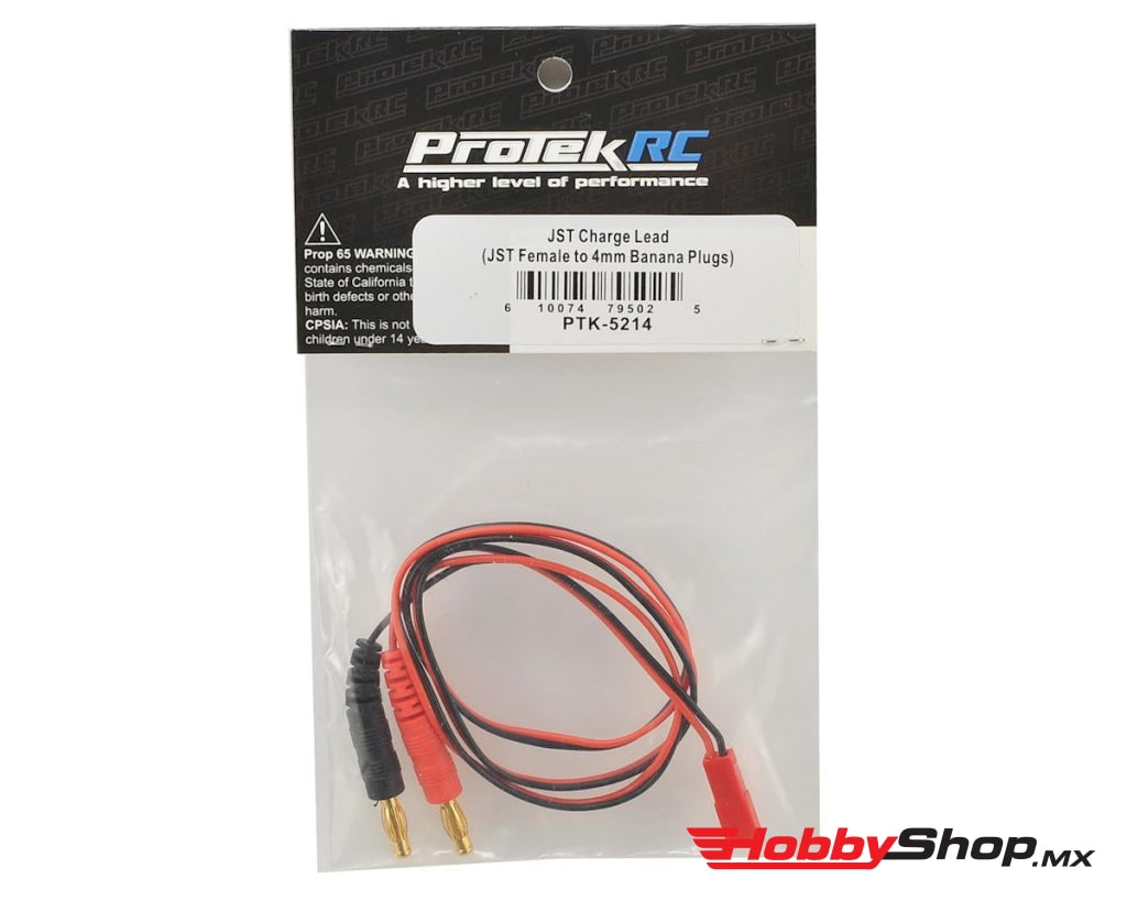 Protek Rc - Jst Charge Lead (Jst Female To 4Mm Banana Plugs) En Existencia