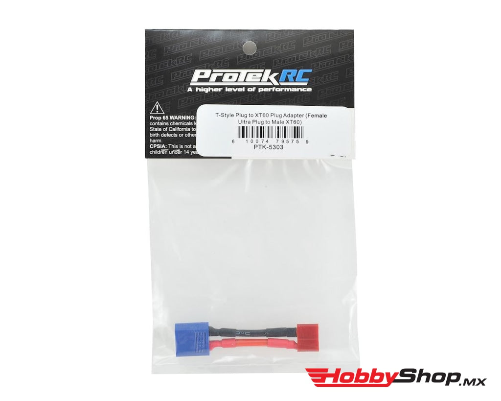 Protek Rc - T-Style Ultra Plug To Xt60 Adapter (Female Male Xt60) En Existencia