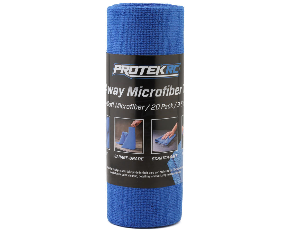 Protek RC - Tear Away Microfiber Roll (20 Sheets) (9.5x9.5")