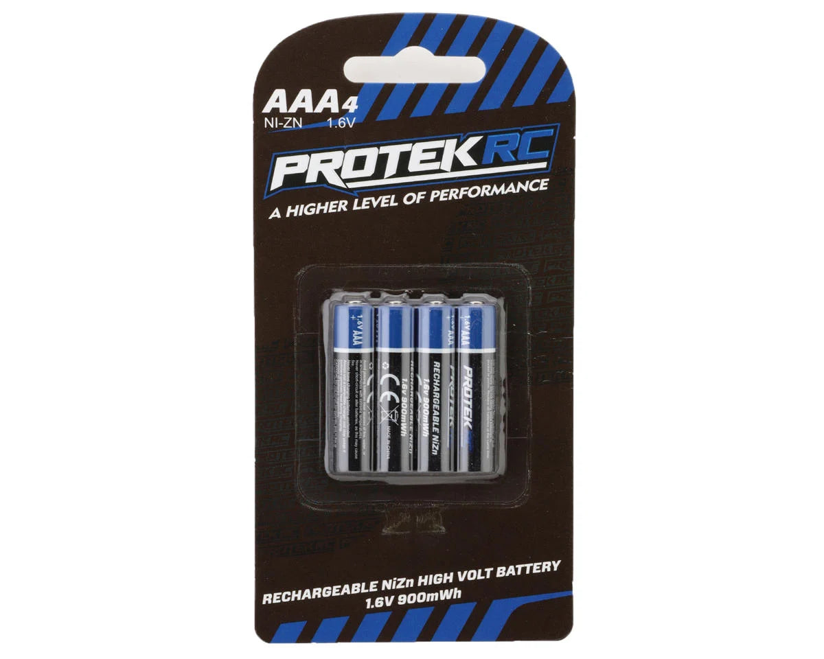 Protek RC - High Voltage Rechargeable AAA NiZn Batteries (4) (1.6V/900mWh)