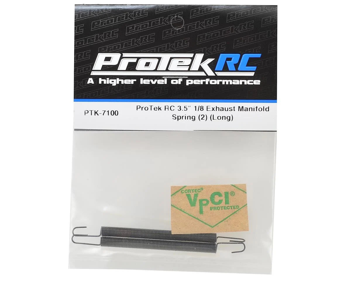 Protek RC - 3.5" 1/8 Exhaust Manifold Spring (2) (Long)