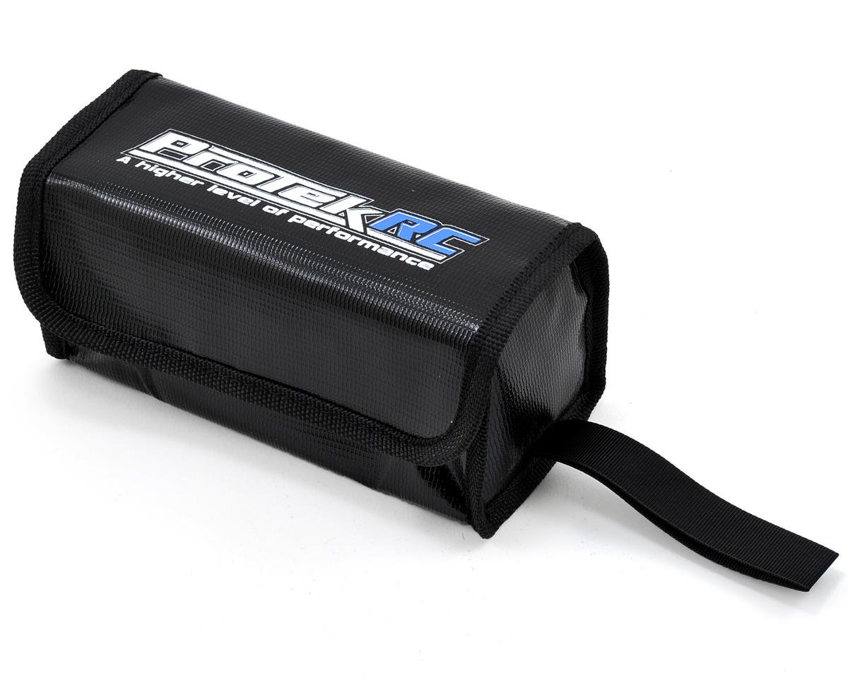 Protek RC - "Flak Jacket" Flame Resistant LiPo Polymer Charging Bag (16x6.5x7cm)