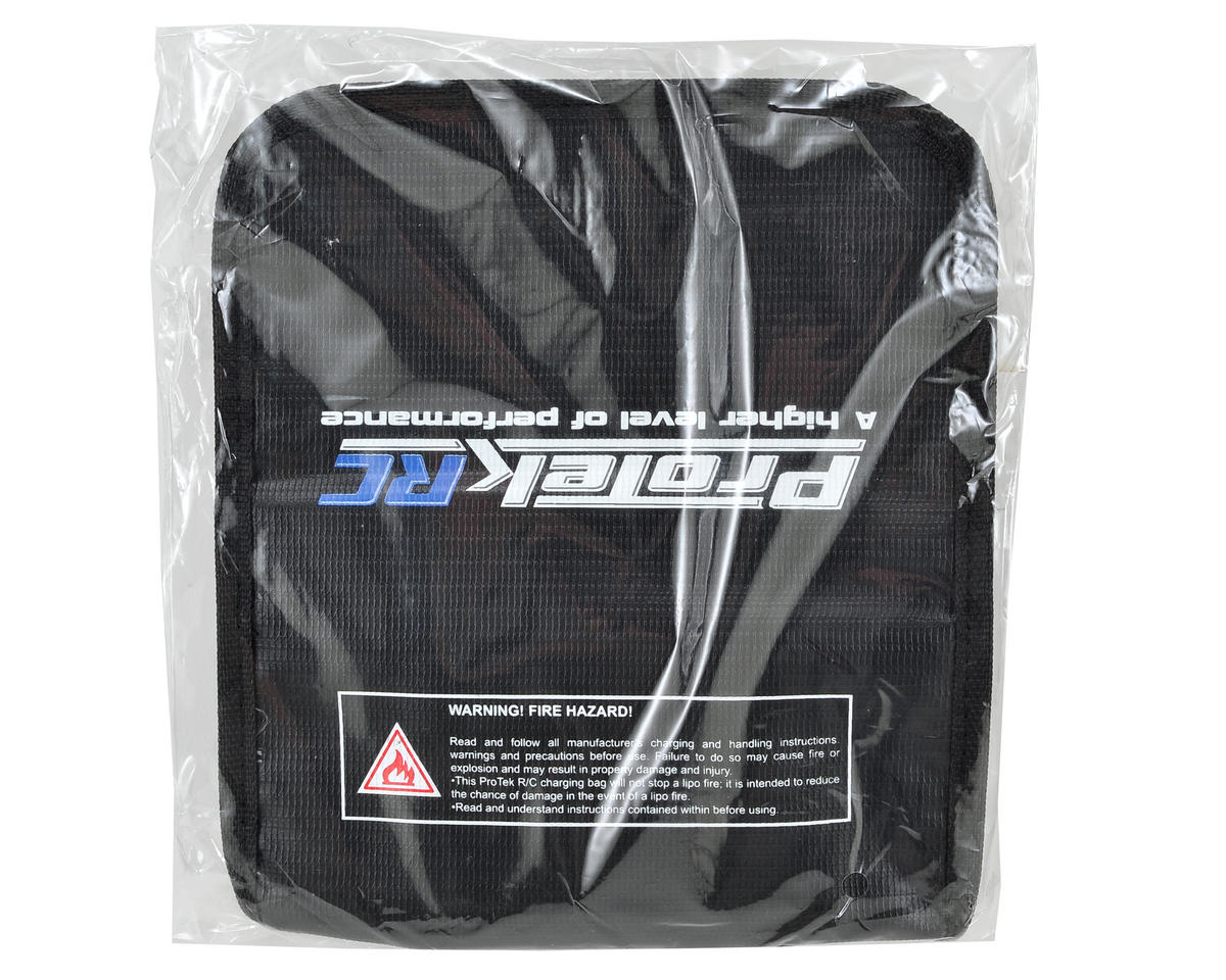 Protek RC - "Flak Jacket" Flame Resistant LiPo Polymer Charging Bag (16x6.5x7cm)