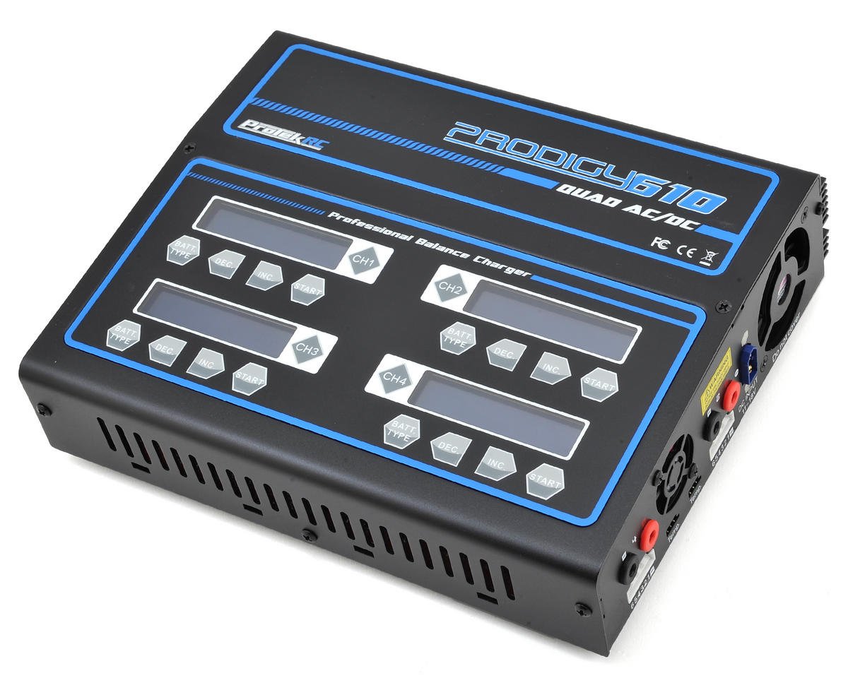 ProTek RC - "Prodigy 610 QUAD AC" LiHV/LiPo AC/DC Battery Charger (6S/10A/100W x 4)