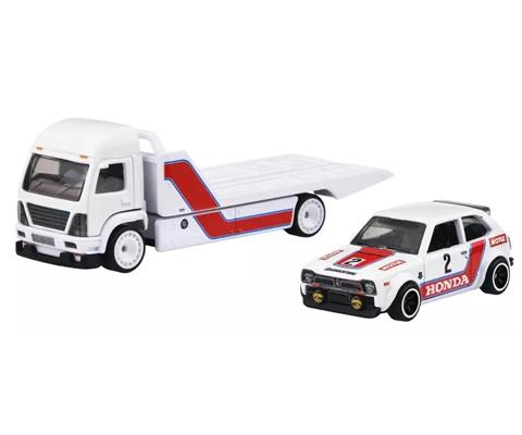 Mattel - Hot Wheels 2025 Team Transport '73 Honda Civic Custom & Aero Lift #80