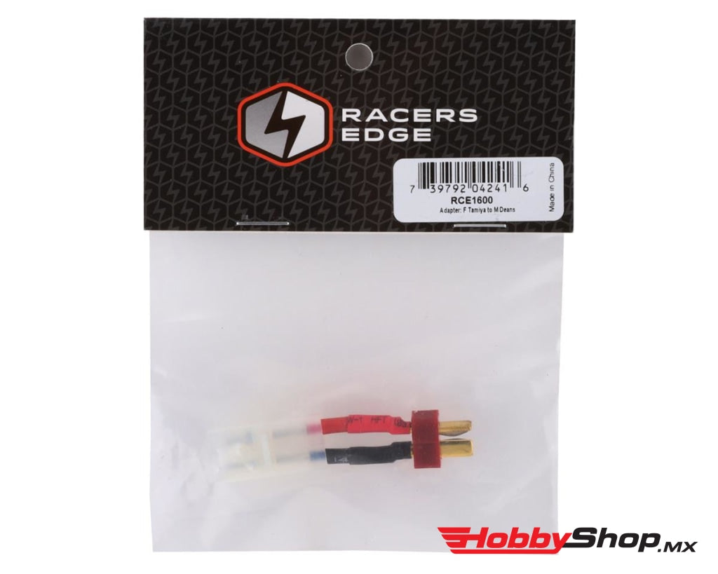 Racers Edge - Adaptador De Batería / Esc: Hembra Tamiya A Macho Deans (T-Plug) En Existencia