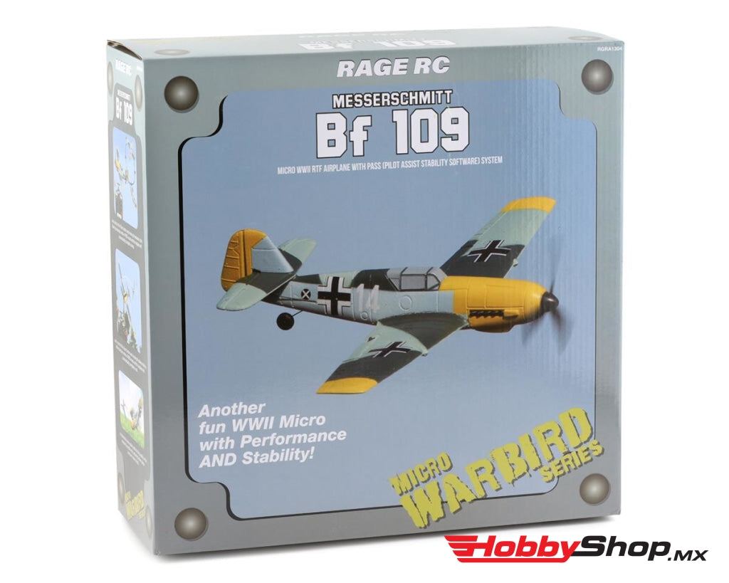 Rage R/c - Messerschmitt Bf 109 Micro Rtf Airplane W/pass En Existencia