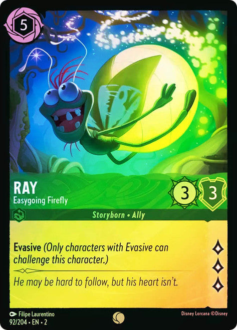 Carta Cri-Kee - Lucky Cricket,Set Ursula´s Return, Número de Tarjeta 69 , Color Emerald, Rarity Rare