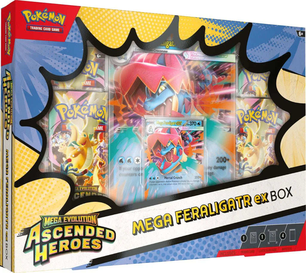 Pokémon TCG: Mega Evolution - Ascended Heroes - Mega Feraligatr ex Box