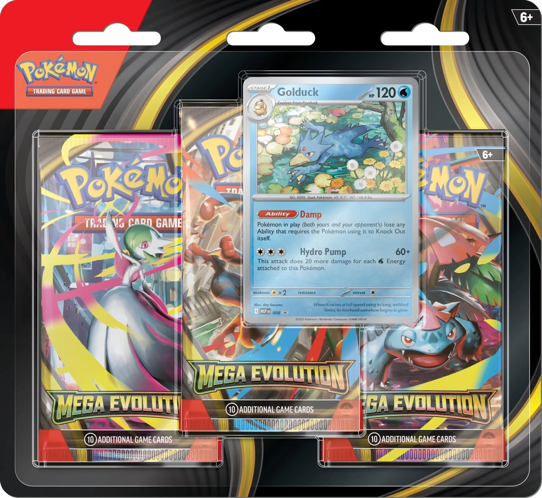 Pokémon TCG: Mega Evolutions Three-Booster Blister - Inglés