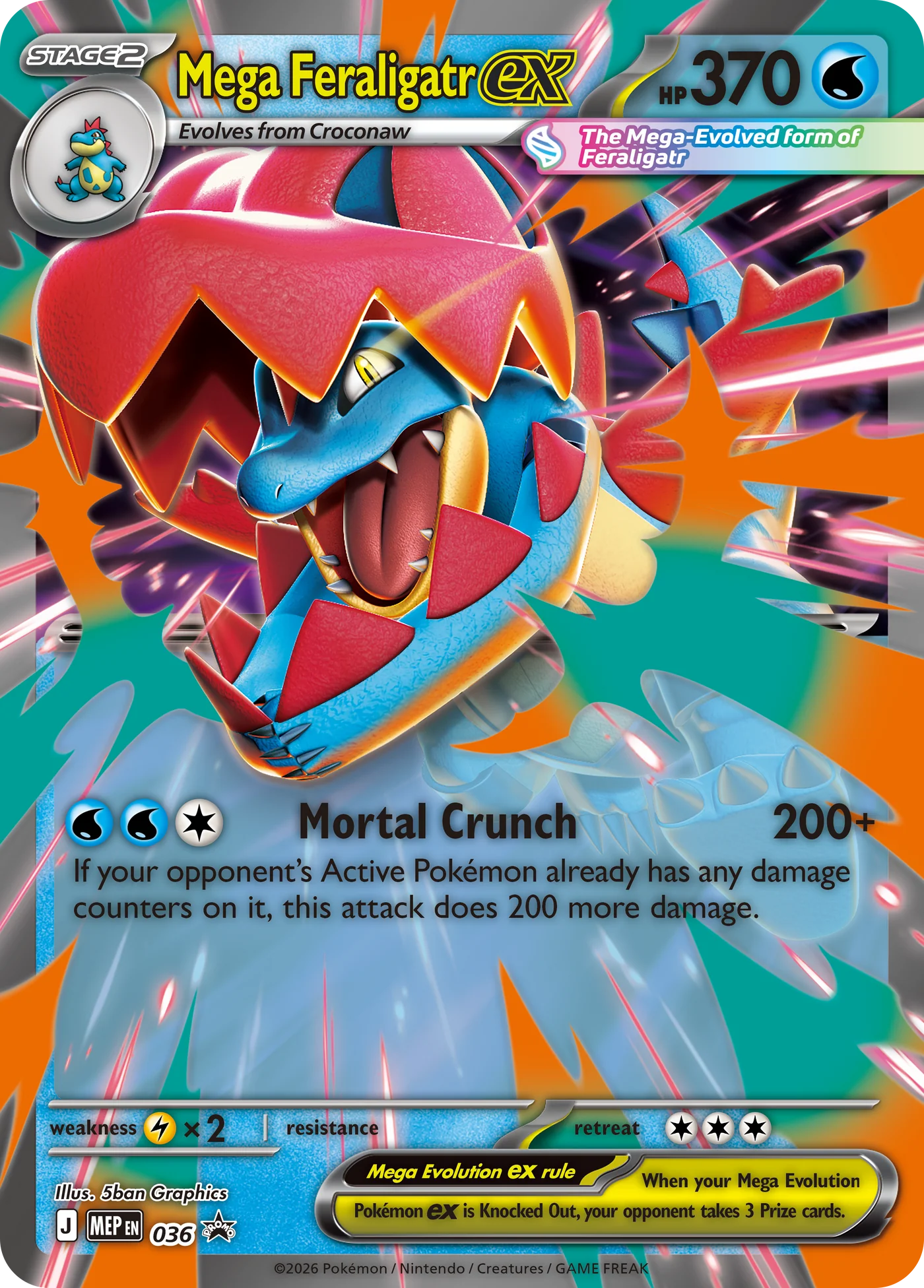 Pokémon TCG: Mega Evolution - Ascended Heroes - Mega Feraligatr ex Box