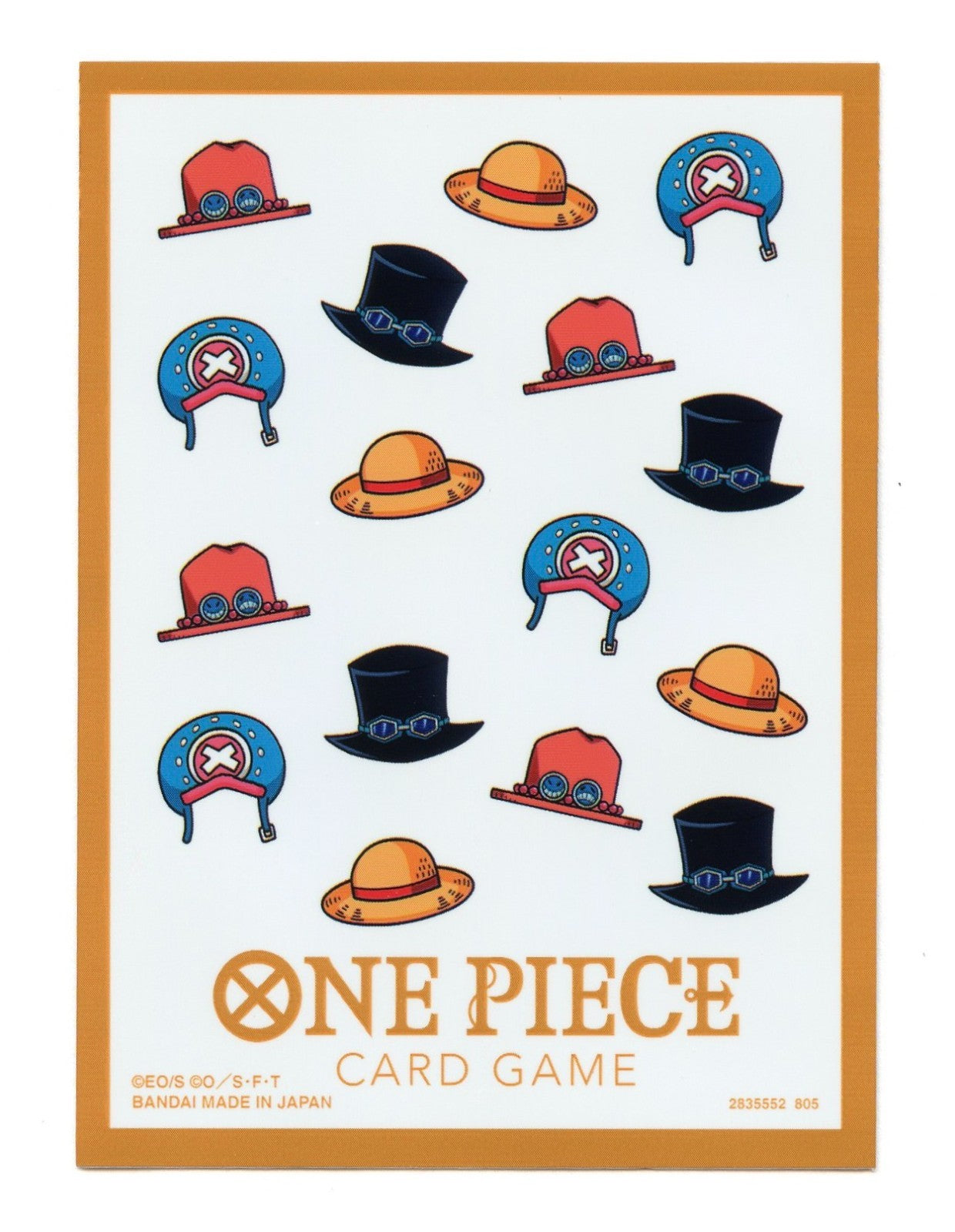 Bandai - One Piece Card Game - Sleeves Oficiales vol.13 Hat Patterns