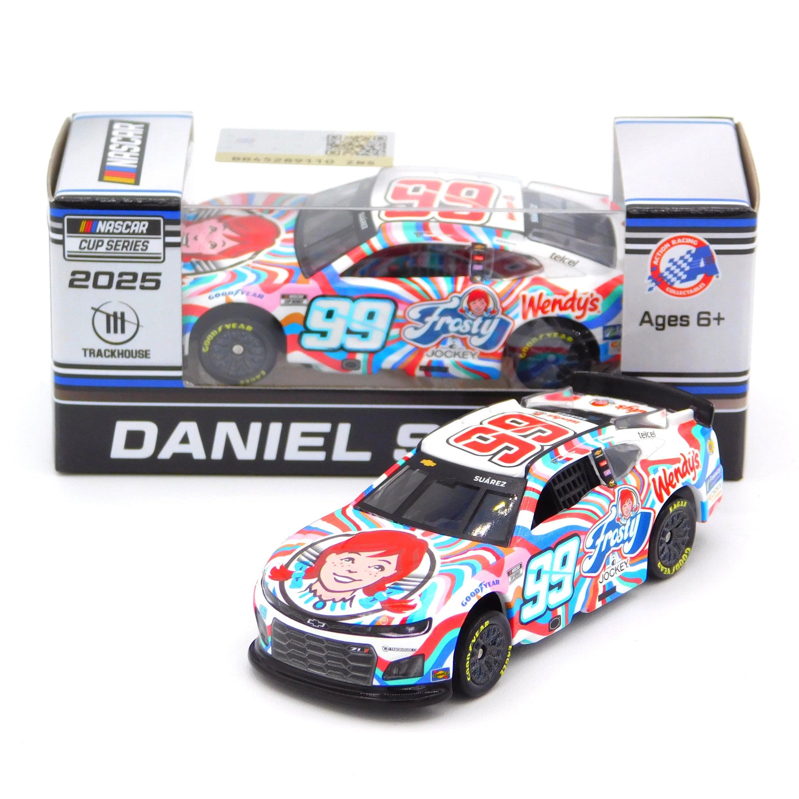 Lionel Racing - Daniel Suarez #99 Wendy´s Frosty 2025 Chevrolet, escala 1:64