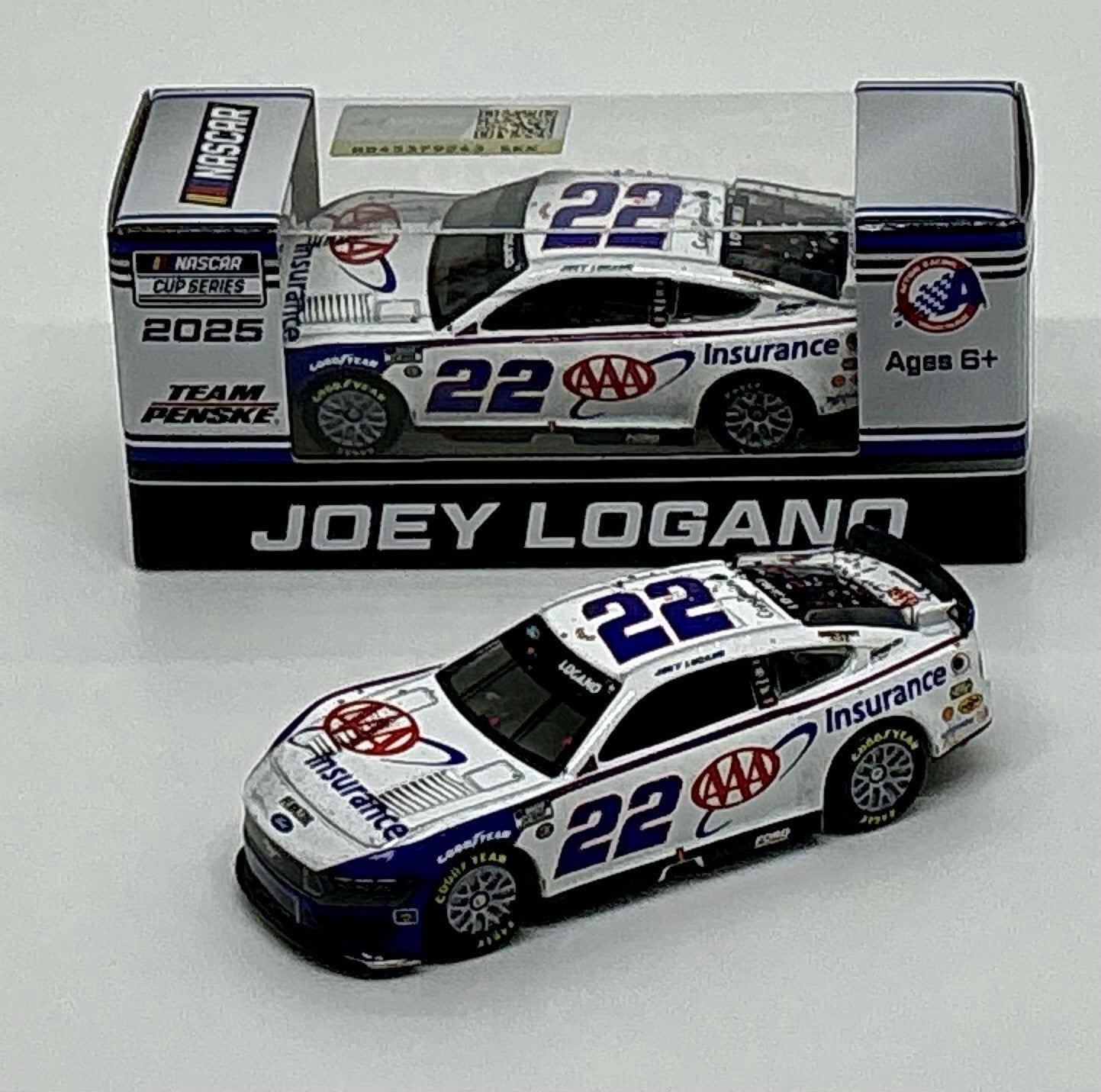 Lionel Racing - Joey Logano #22 AAA Insurance Texas Win 2025 Mustang, escala 1:64