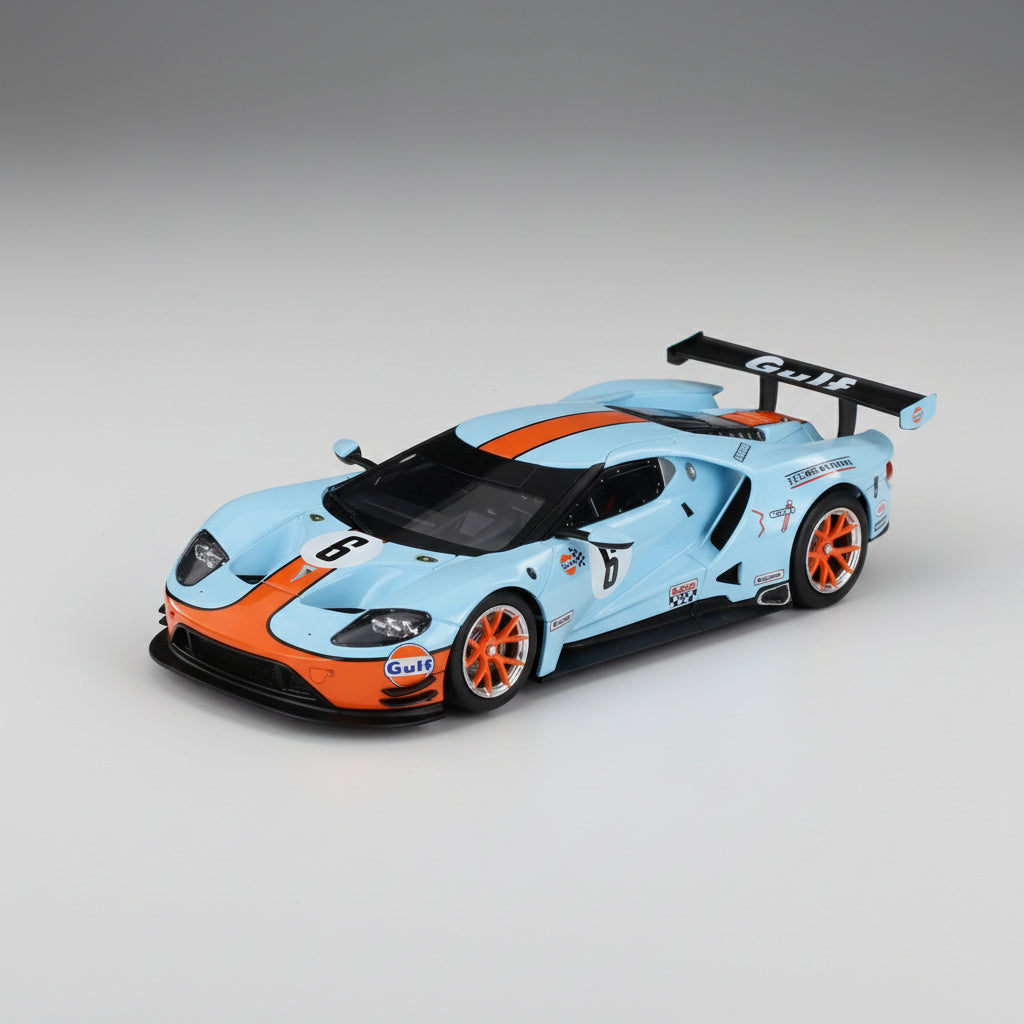Sideways - Gulf Ford GT No.6 Historic Colours Le Mans 1969