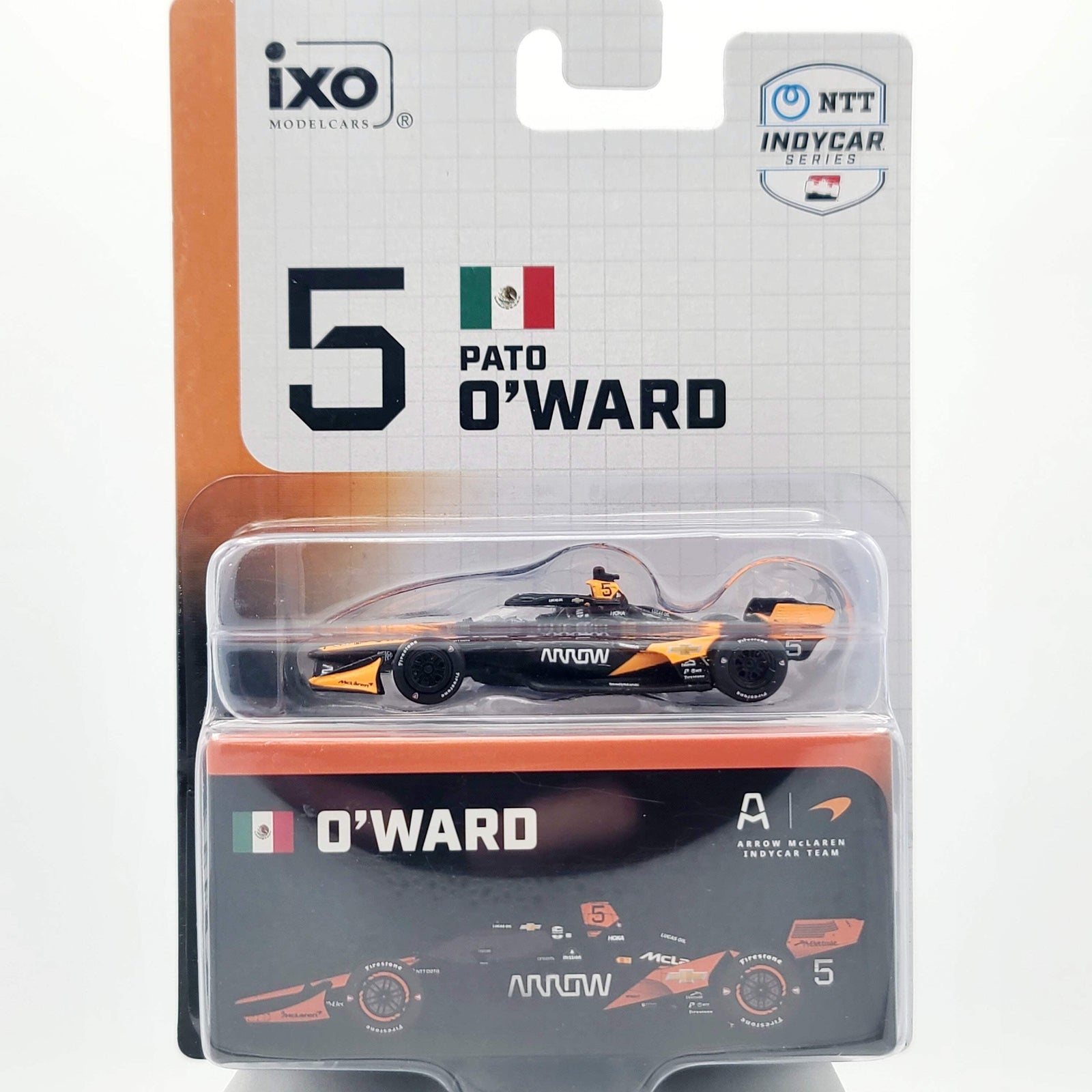 Ixo Models - 2025 NTT INDYCAR Series - #5 Pato O'Ward / Arrow McLaren, Arrow (Road Course), escala 1:64