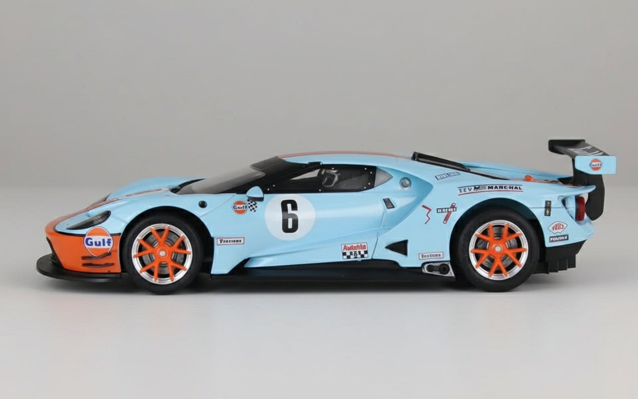 Sideways - Gulf Ford GT No.6 Historic Colours Le Mans 1969